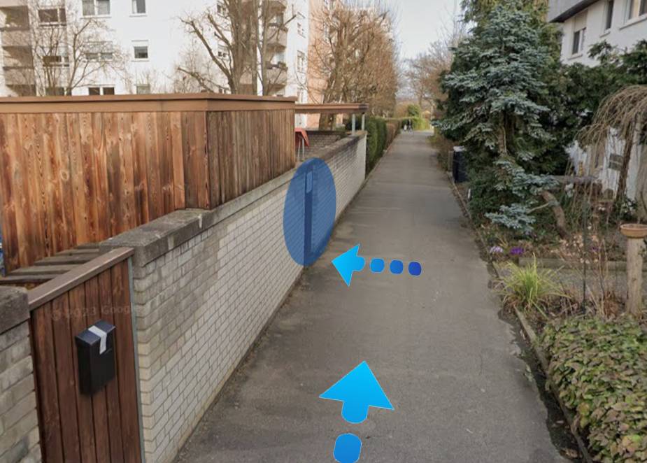 Praxiseingang Naturheilpraxis Susanne Aurelia Bürgler – Schumannstraße 20